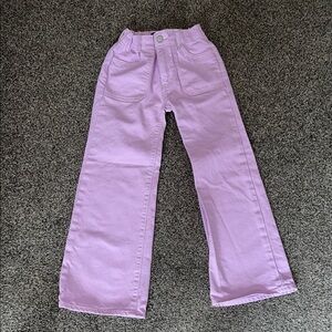 Lavender Wide-Leg Pants